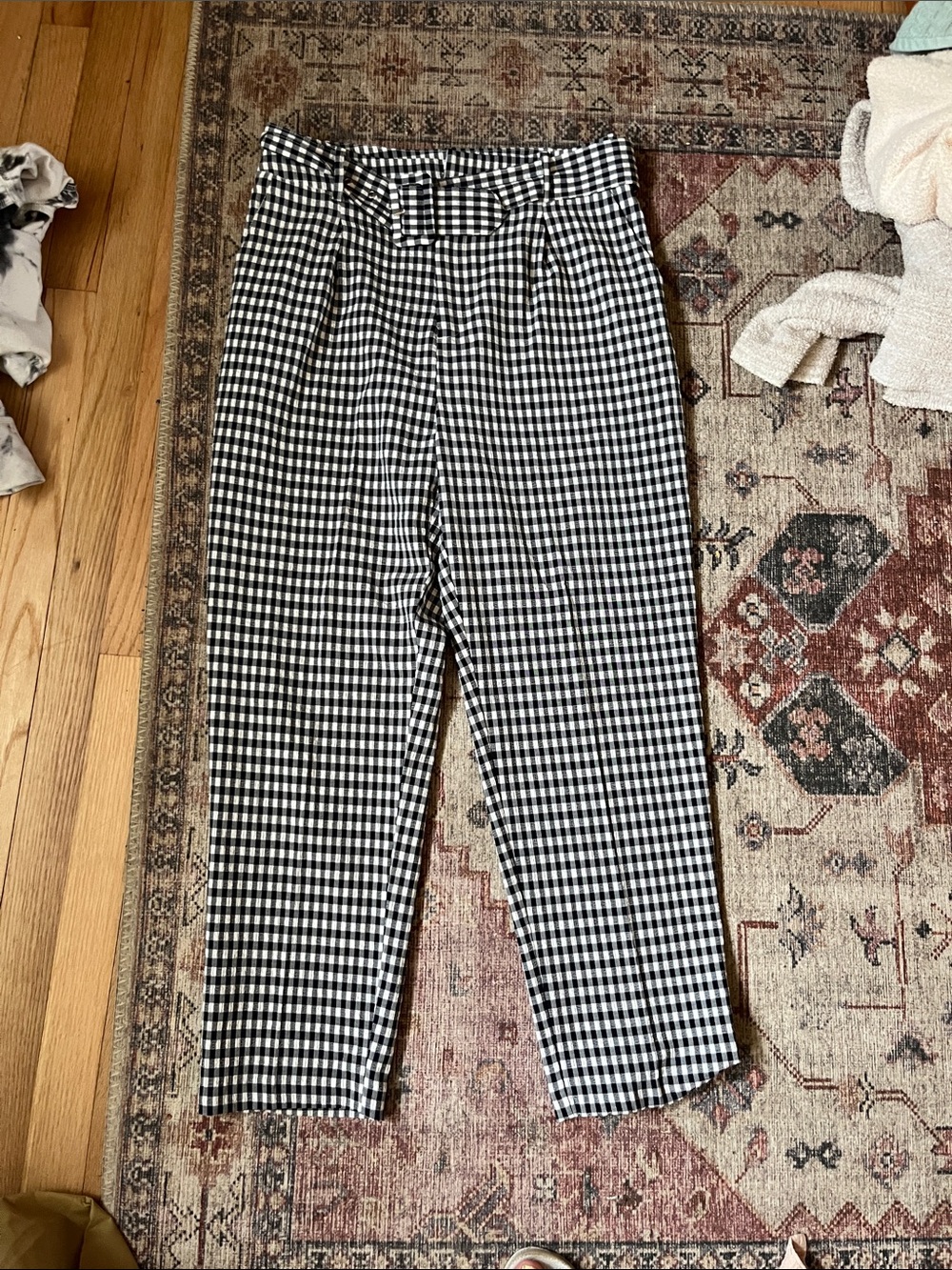 DO+BE Black & White Gingham Men’s Tapered Chinos